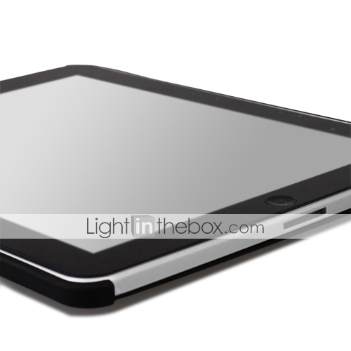 Stylish Protective Resin Backside Case for Apple iPad (Black)