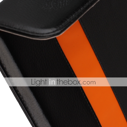 élégant étui de protection en cuir PU pour Apple IPAD (orange)