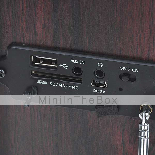 Portable SD/USB MP3 Music Speaker with FM Radio (3.5mm Jack)