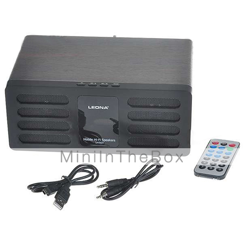 Portable SD/USB MP3 Music Speaker with FM Radio (3.5mm Jack)