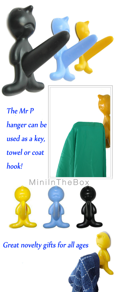 Wall Hook Hanger Mr.P One Man Hang (Random Color)