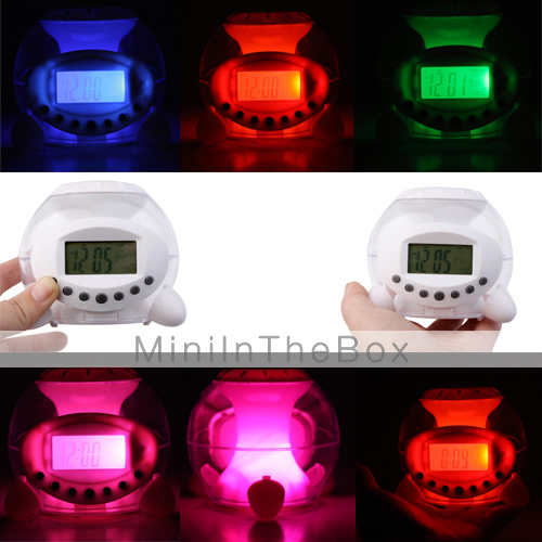 Colour Changing Natural Sound Calendar Clock
