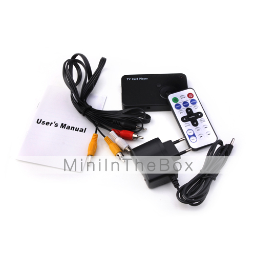 TV Card Player with Remote Controller & Component Cable