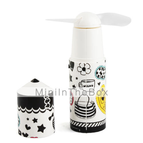 Pencial Shaped Mini Pocket Cooling Fan Black