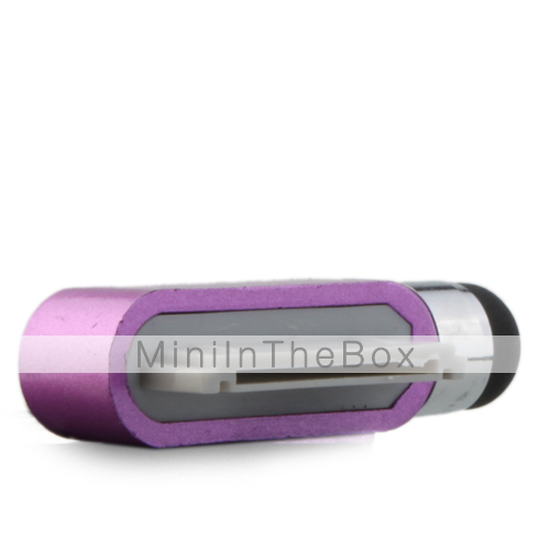 Touchscreen stylus pen for iPad and iPhone with Anti-dust Plug (Purple)