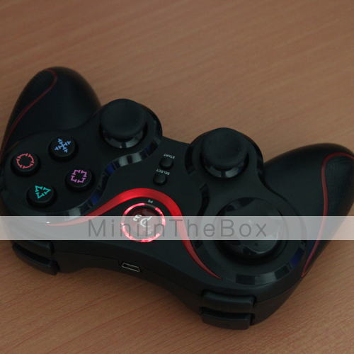 ultra fil de jeu de contrôleur double choc pour la ps3 (en rouge) ultra fil de jeu de contrôleur double choc pour la ps3 (en rouge)