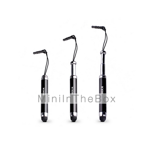 Geniune ROCK Retractable Capacitive Touch Screen Stylus Pen with Anti-Dust Plug for iPad Geniune ROCK Retractable Capacitive Touch Screen Stylus Pen with Anti-Dust Plug for iPad