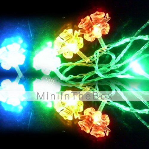 USD $ 17.36   6M 3W 32 LED Colorful Light Bell Design String Fairy