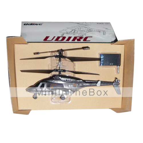 U810A Fire Missile Infrared Remote Control Helicopter for iPhone / iPod / iPad / Android