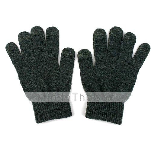 Fashionable Touch Screen Gloves for iPhone, iPad and More (Dark Gray) Fashionable Touch Screen Gloves for iPhone, iPad and More (Dark Gray)