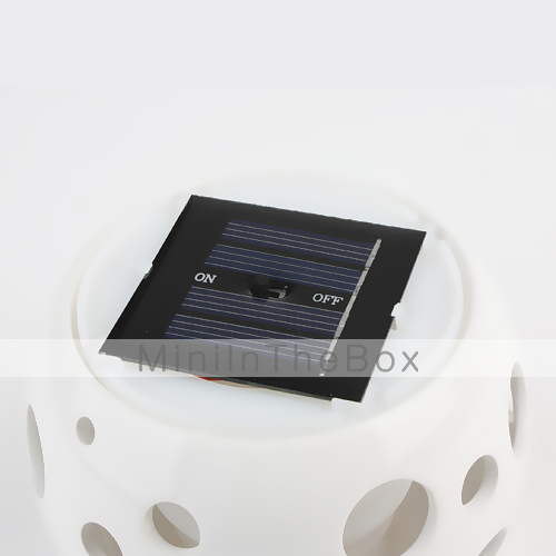 energía solar multi-color de luz LED con interruptor