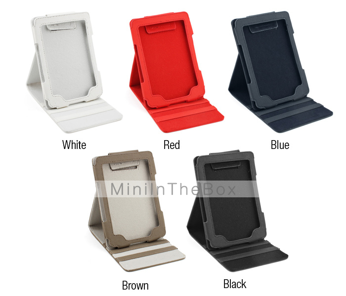 Suede Style PU Leather Case with Stand for Kindle 4 (Assorted Colors)