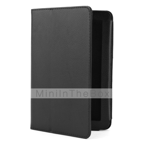 Protective PU Leather Case with Stand for Kindle Fire (Black)