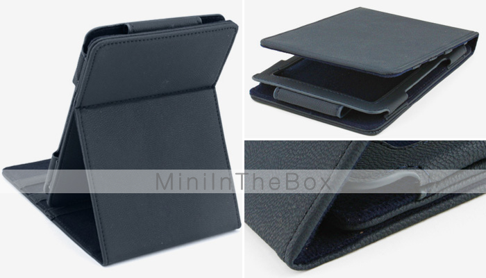 Suede Style PU Leather Case with Stand for Kindle 4 (Assorted Colors)