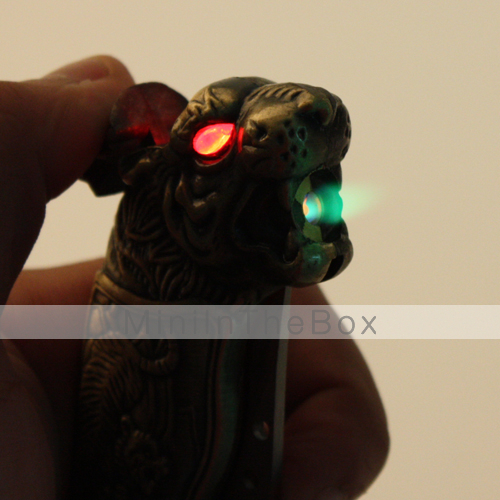2-in-1 Tiger Shaped Gas Lighter with Knife 2-in-1 Tiger Shaped Gas Lighter with Knife