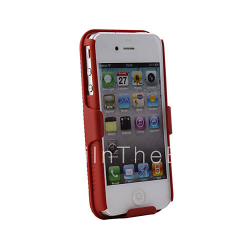 iphone 4 clip case on Us  8 49   Shell   Holster Belt Clip Combo Case For Iphone 4  Red
