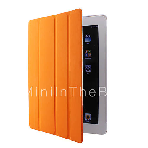 US$ 17.99   Sleep/Wake up enabled Leather Case for iPad 2 (Orange 
